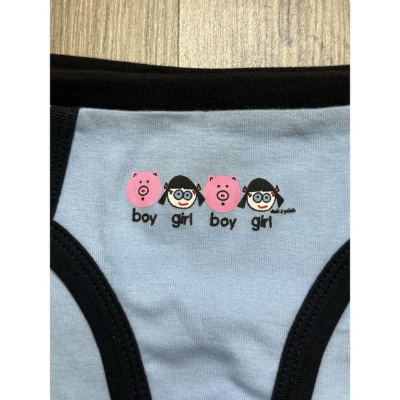Y2K Vintage David & Goliath "Boy Girl" Women Panties Size S - Picture 7 of 11